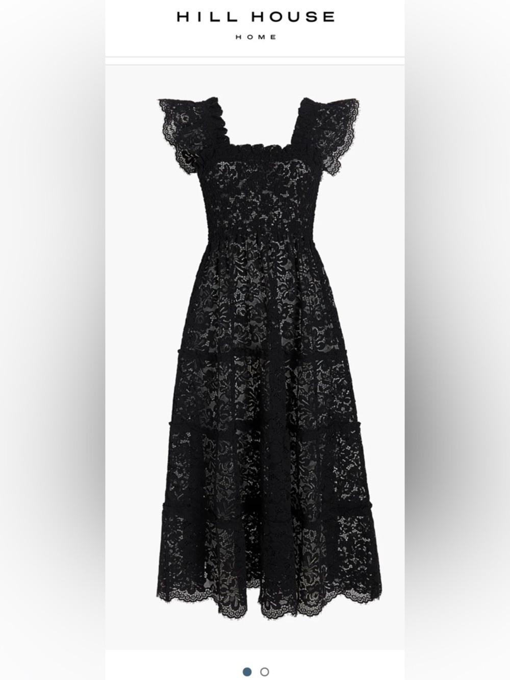 Hill House Collector’s Edition Ellie black lace NAP dress Sz small